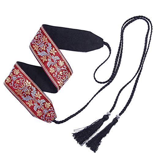 Fancy Pumpkin Frauen Hanfu Gürtel bestickt Obi Gürtel Harajuku Taille-F2 von thefancypumpkin