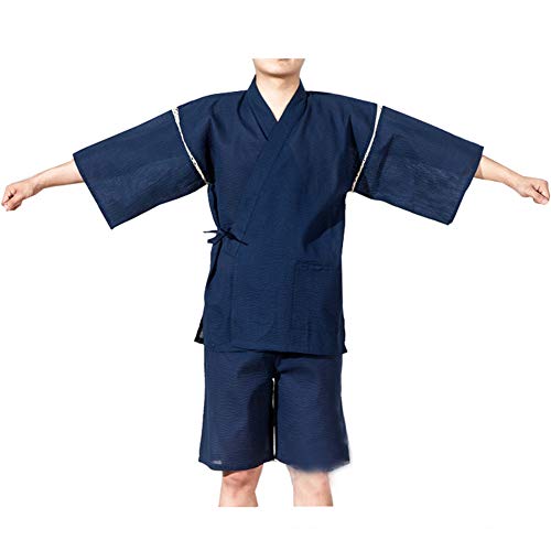 [Größe XL K01] Männer im Japanischen Stil Bademantel Kimono Pyjamas Anzug von thefancypumpkin