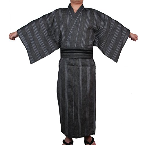 Jinbei Men's Japanese Yukata Japanischer Kimono Home Robe Pyjamas Morgenmantel # 08 [Größe M] von thefancypumpkin