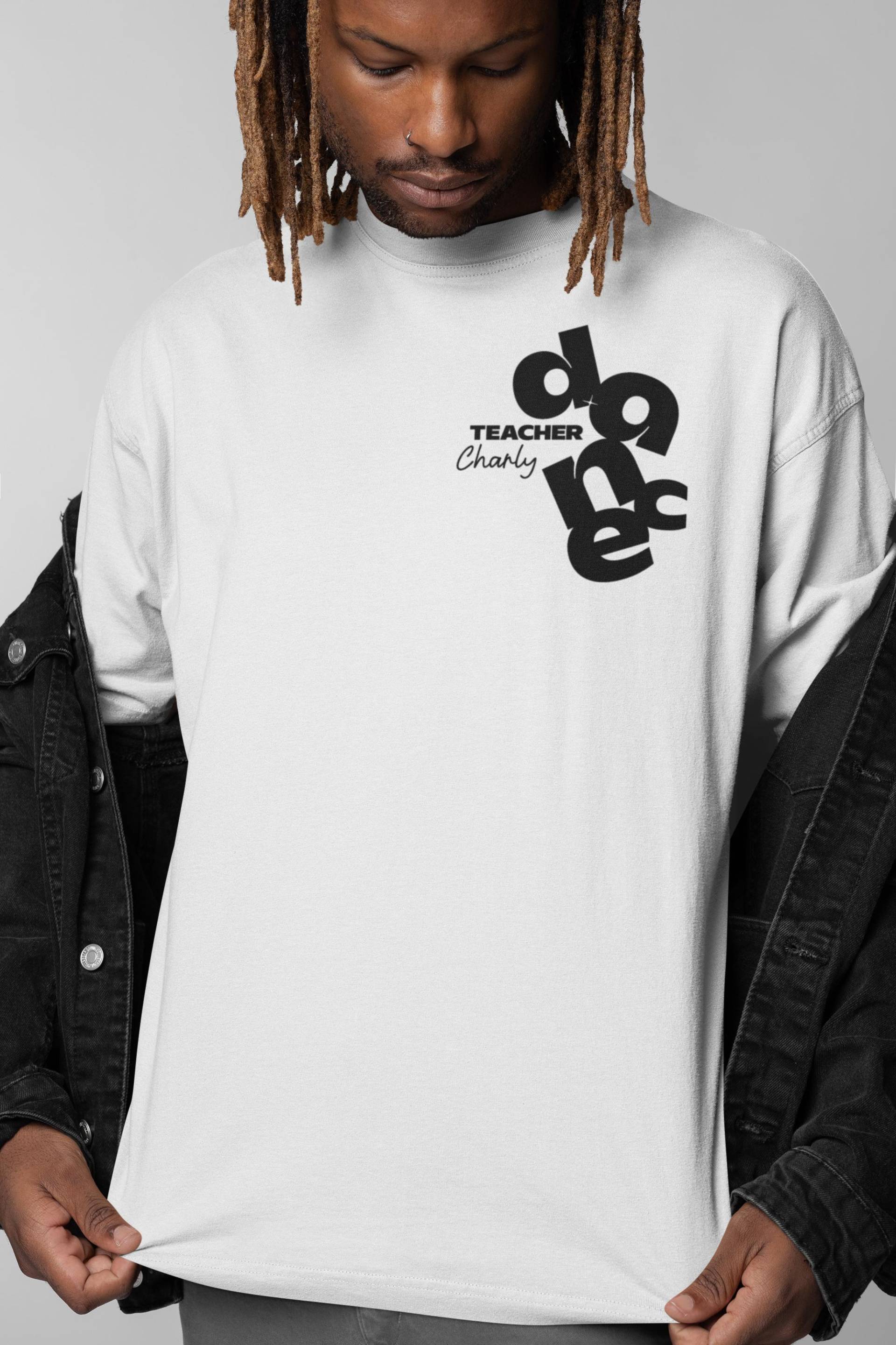 Dance Teacher T-Shirt, Personalisiert, Pocketprint, Tanz Lehrer Geschenk, Mit Vornamen, Vorbild, Tanzen Macht Glücklich von thefavolosi