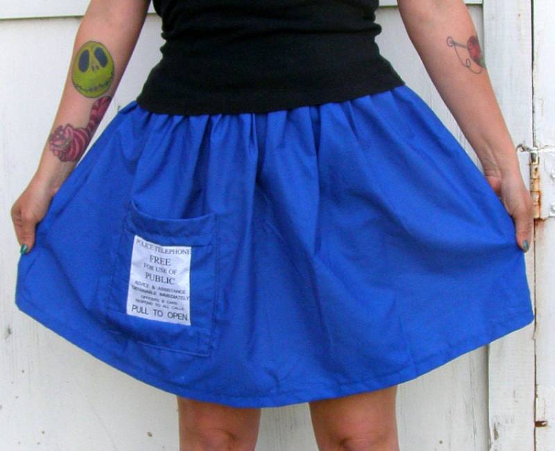 Police Box Tutu Rock Cosplay Tardis Inspiriert Arzt Kostüm Wer von thegeekgarden