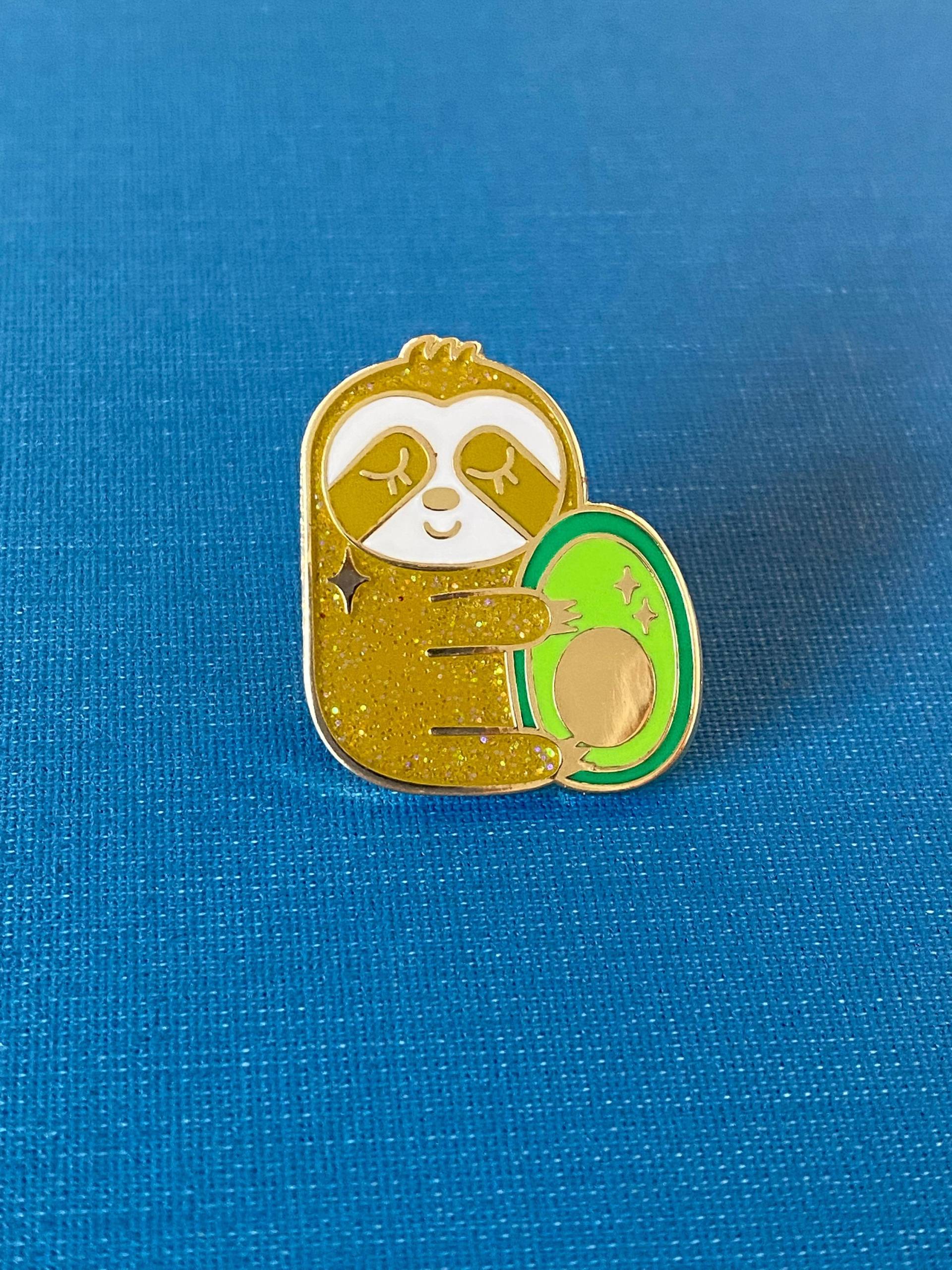 Faultier Pin, Tier Emaille Pins, Geburtstag von thegreedygoblin