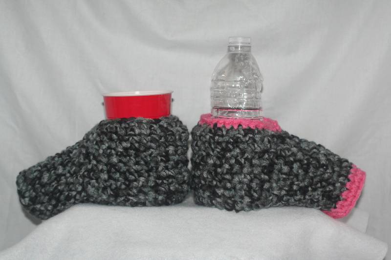 Camo Drink Mitt Set Gehäkelter Handschuh Mit Getränkehalter von theheadsaid