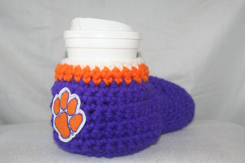 Clemson Tigers Trink Mitt Gehäkelter Dosenhalter von theheadsaid