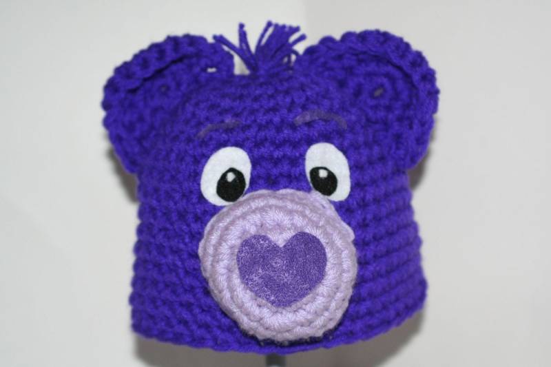 Hand Gehäkelte Bärenmütze Neuheit Kostüm, Wählen Sie Ihre Farbe von theheadsaid