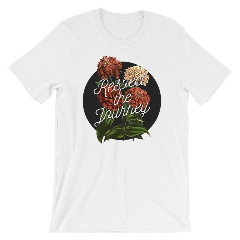 Inspirierende Typografie Shirt - Mbmbam Zitat Unisex "Respekt Die Reise" von thejoyfulfox