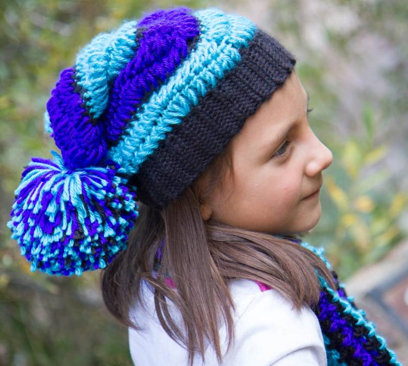 Kinder Pom-Pom Hut Mit Acht Verschiedenen Farbwahlen Kinder Pom-Pom Hut Mit Acht Verschiedenen Farbwahlen von thejoyofcrochet