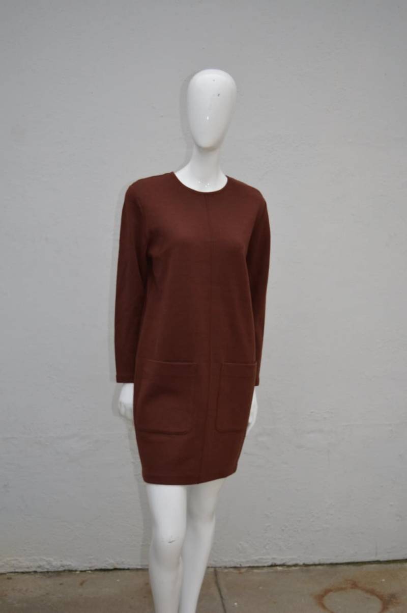 Vintage 80Er Jahre Andrea Jovine Wollkleid New Age Modern Cocktailkleid Größe P Von Thekaliman von thekaliman