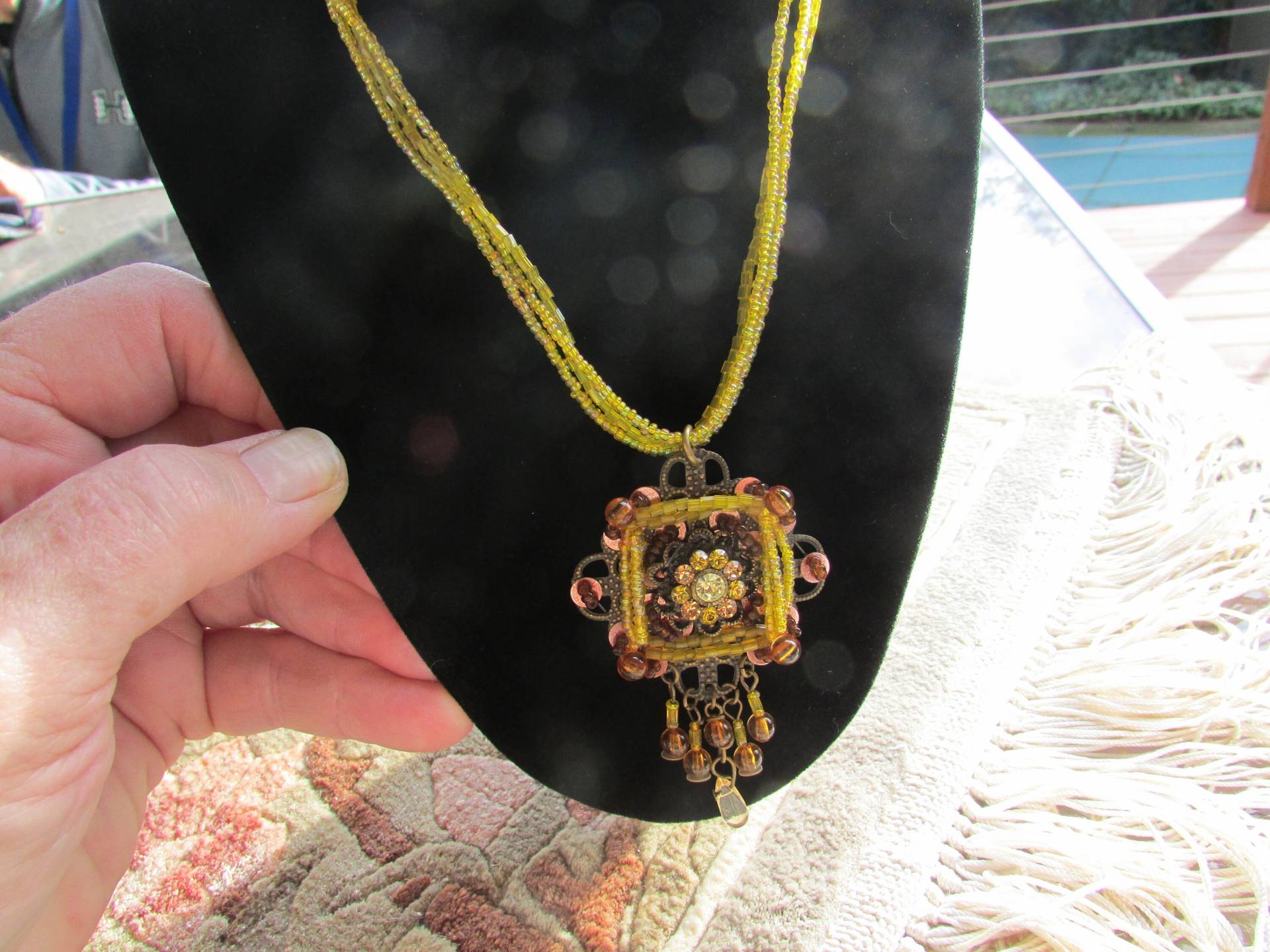 Laurie Atemberaubende Vintage 80Er Designer Statement Halskette Sonnenschein Gelb Und Topas Laurie Atemberaubende Vintage 80Er Designer Statement Halskette Sonnenschein Gelb Und Topas von thelauriecollection