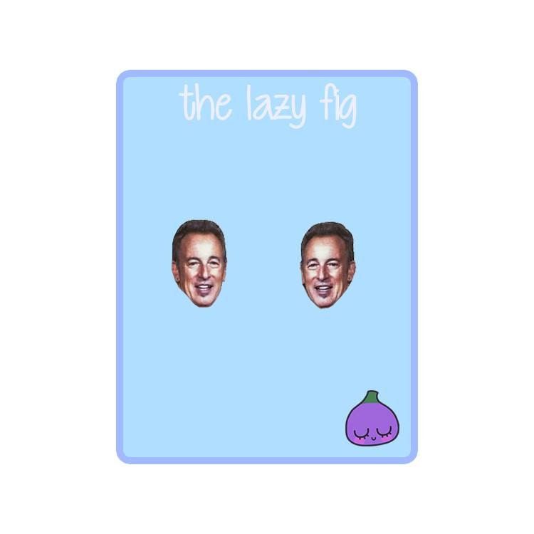 "Bruce Springsteen - Ohrstecker Oder Ohrhänger Aus Titan" von thelazyfig