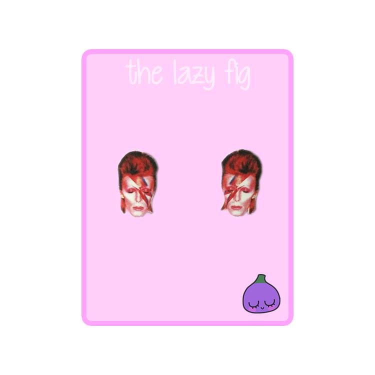 David Bowie - Ziggy Stardust Ihre Wahl Von Bolzen Oder Baumeln Titan Ohrringe von thelazyfig