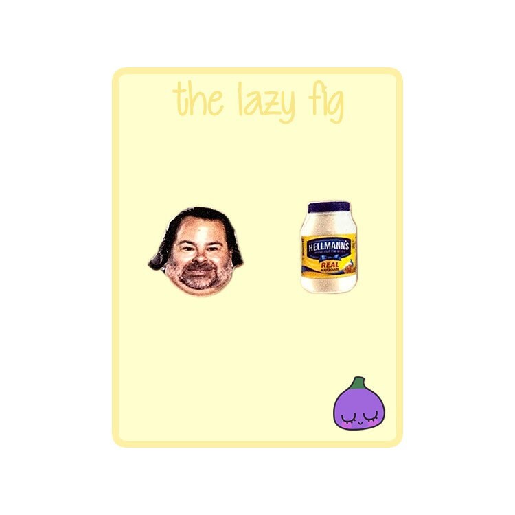 Ed Und Mayonnaise Ohrringe 90 Tage Verlobte, Titan Ohrstecker Oder Baumelt von thelazyfig