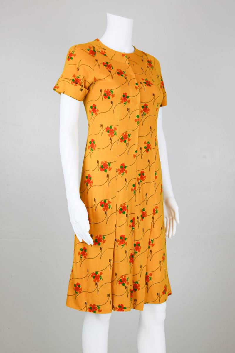 60Er Jahre Senf Und Kastanienbraun Blumen Print Herbst Kurzarm Hippy Boho Kleid 60Er Jahre Senf Und Kastanienbraun Blumen Print Herbst Kurzarm Hippy Boho Kleid von thelivingroomvintage