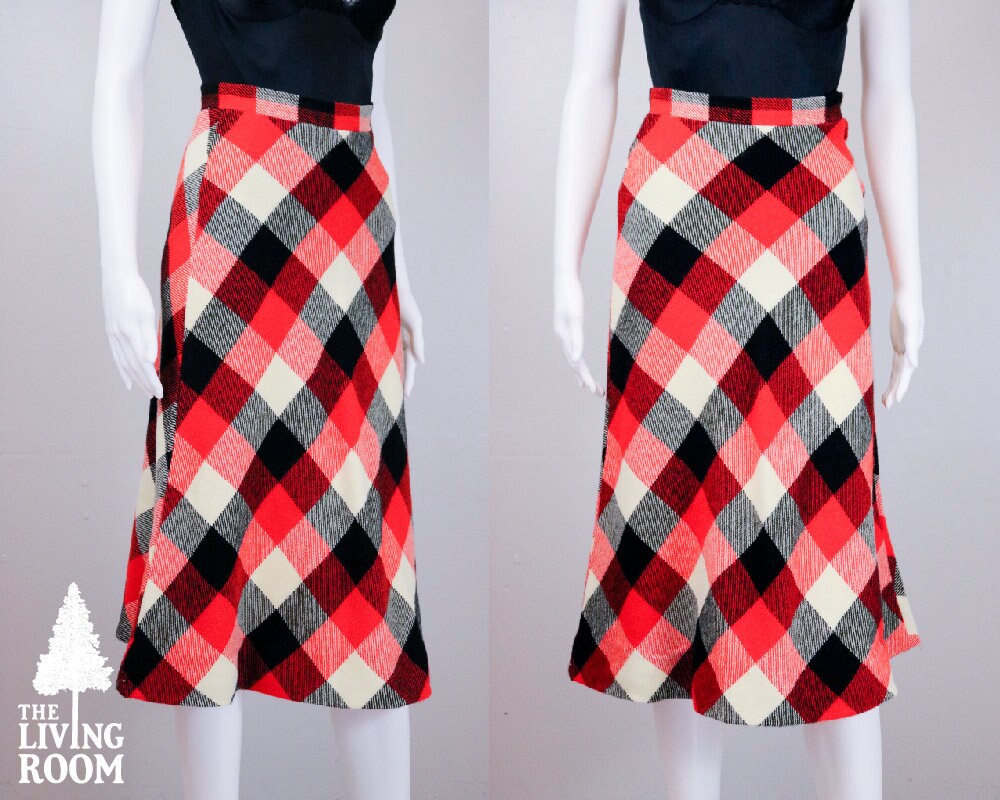 Jahrgang 1960 Plaid Rock von thelivingroomvintage