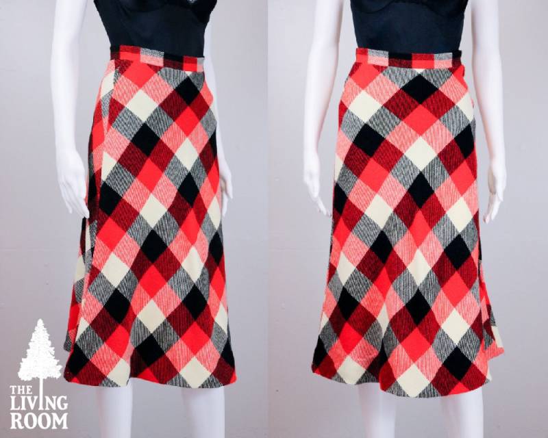 Jahrgang 1960 Plaid Rock von thelivingroomvintage