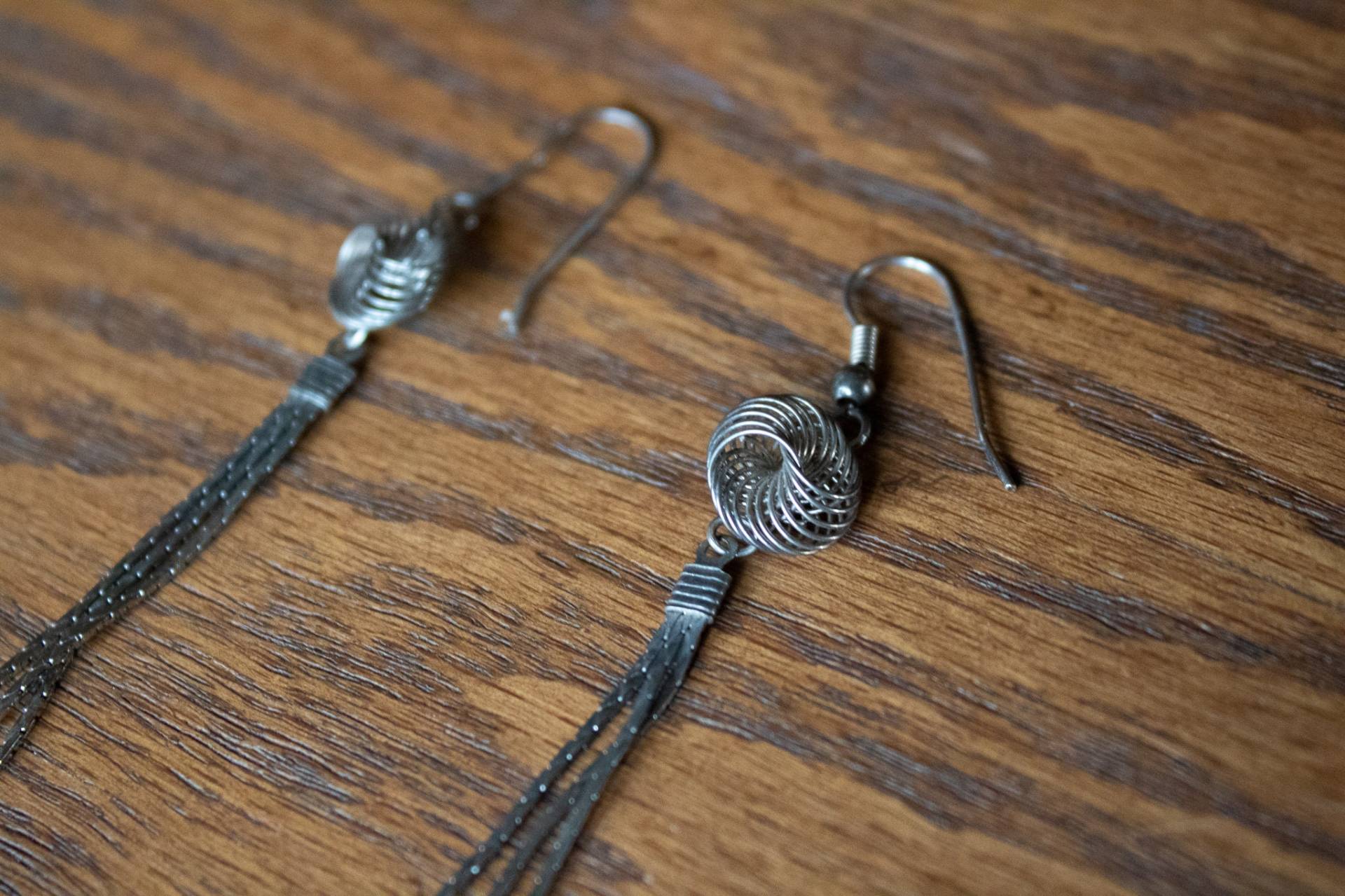 Jahrgang Heilige Geometrie Spirograph Quastenohrringe von thelivingroomvintage