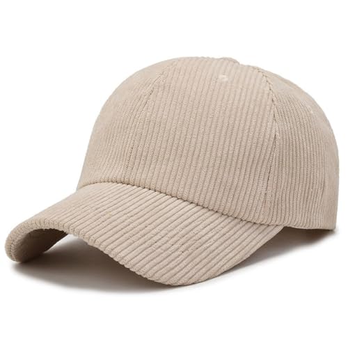 thematys Baseballcap Cord - Hochwertige Denim Schirmmütze, Verstellbar Herren und Damen, Perfekt für Sonnenschutz im Sommer und Wärme im Winter (DE/NL/SE/PL, Alphanumerisch, Einheitsgröße, Style005) von thematys