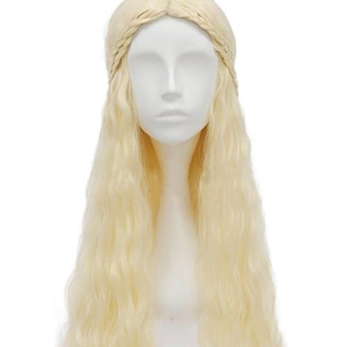 thematys Khaleesi Daenerys Targaryen Perücke - Game of Thrones Cosplay, Blondes Wig für Frauen & Kinder, Ideal für Kostüm, Karneval & Halloween von thematys
