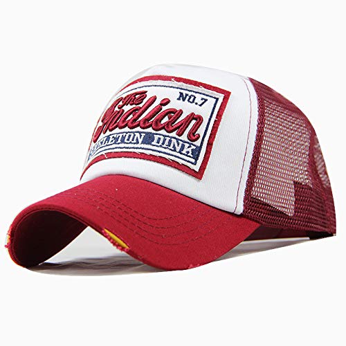 thematys Trucker Cap Western-Indian - Verstellbare Baseball-Kappe Mesh, Snapback, Herren, Damen, Sonnenschutz, Sommer & Outdoor, 55 bis 59cm (DE/NL/SE/PL, Alphanumerisch, Einheitsgröße, Style004) von thematys