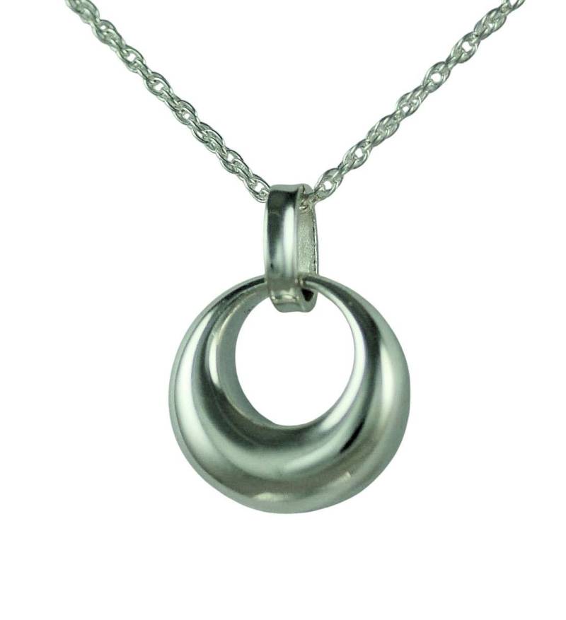 Urnen-Halskette Aus 925Er Silber Ewigkeits-Medaillon von thememoryboutique