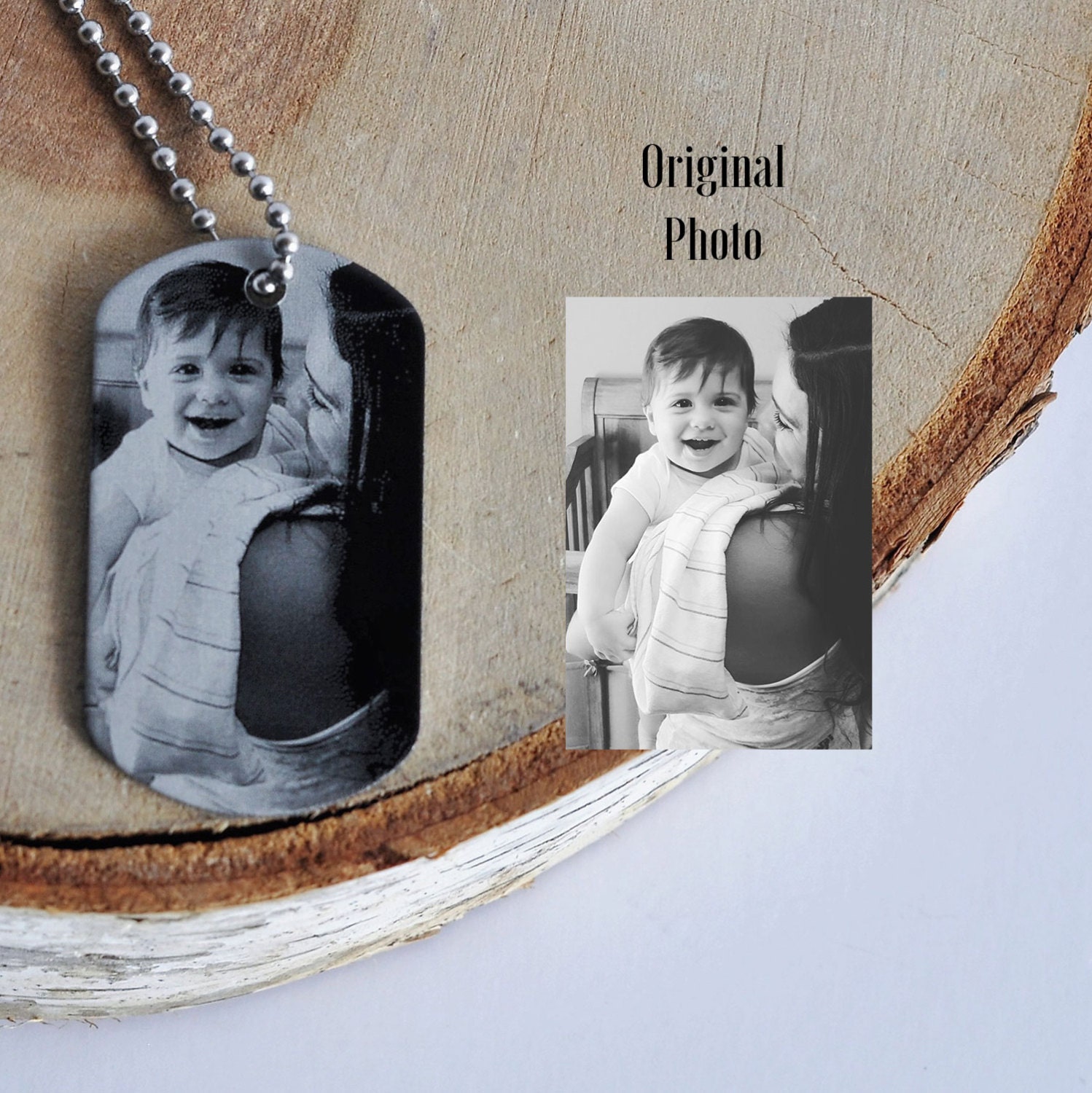Foto-Dog-Tag-Halskette Bild, Personalisiertes Individuelles Geschenk Für Ihn, Ihren Dienstältesten Militäreinsatzmann-Freund-Papa-Bruder-Vatertag Foto-Dog-Tag-Halskette Bild, Personalisiertes Individuelles Geschenk Für Ihn, Ihren Dienstältesten Militäreinsatzmann-Freund-Papa-Bruder-Vatertag von themomandpopgiftshop