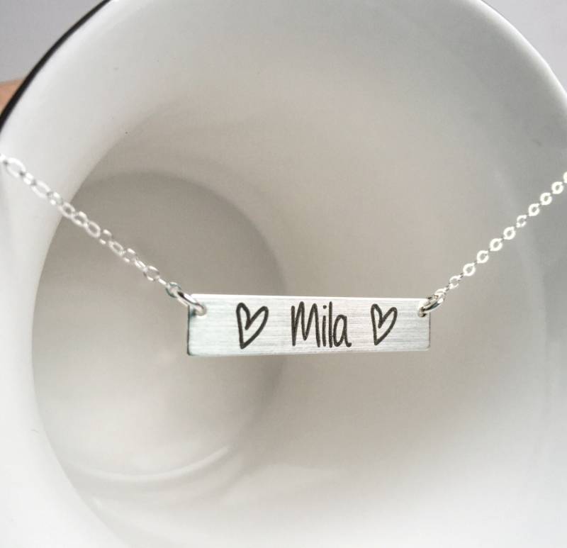 Mama Halskette Mit Kindernamen Personalisierter Schmuck Personalisiertes Geschenk Baby Shower Geburt Oma Schwester Muttertag von themomandpopgiftshop