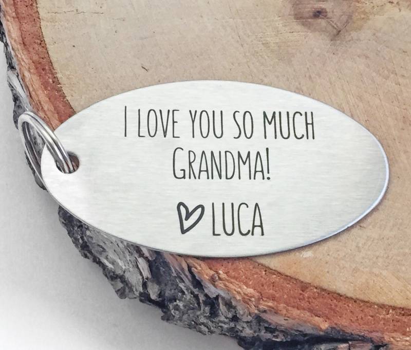 Personalisierter Schlüsselanhänger Handgeschrieben Oder Schrift Geschenk Für Ihn Ihr Vater Sohn Bruder Opa Mama Freund Erinnerung Muttertag von themomandpopgiftshop