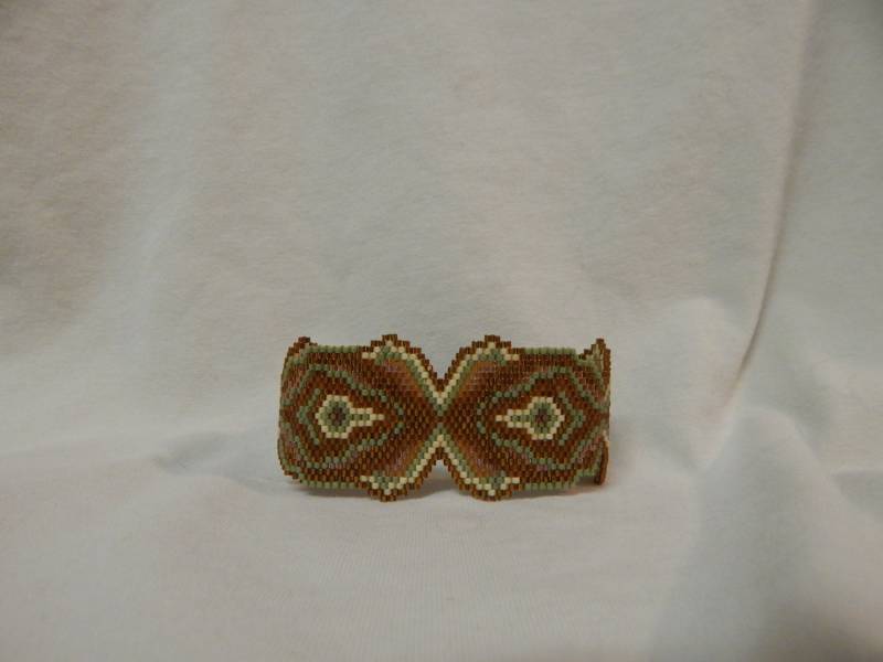 Hand in Handarbeit Erde Ton Armband, Perlen Seed Bead Armband Brick Stitch Delica Hand in Handarbeit Erde Ton Armband, Perlen Seed Bead Armband Brick Stitch Delica von theperfectaccents