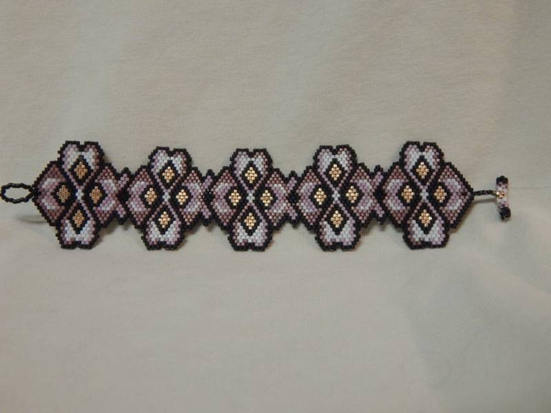 Handgefertigte Perlen Armband, Seed Bead Geformte Delica Rose/Rosa Armband Handgefertigte Perlen Armband, Seed Bead Geformte Delica Rose/Rosa Armband von theperfectaccents