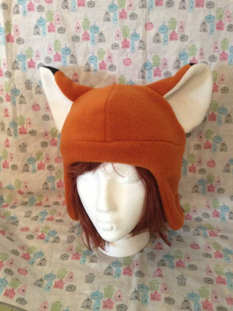 Fleece Fuchs Mütze von thepinkcastle