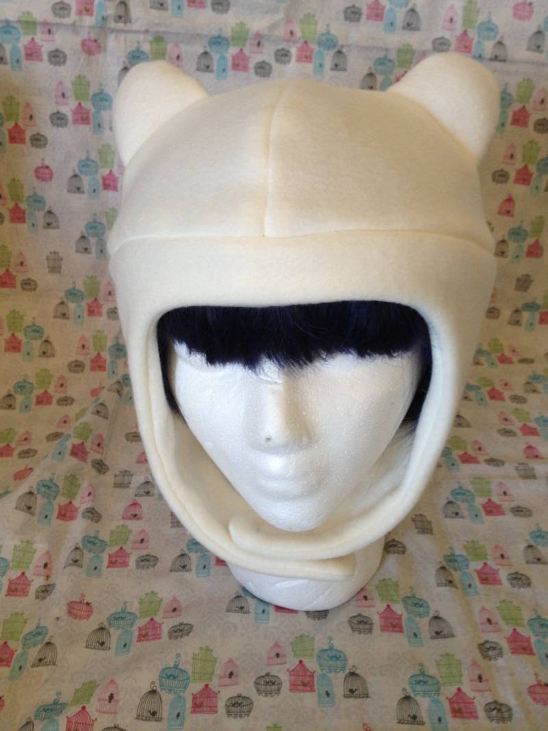 Handgemachte Fleece Adventure Time Finn Der Mensch Inspirierte Bärenmütze von thepinkcastle