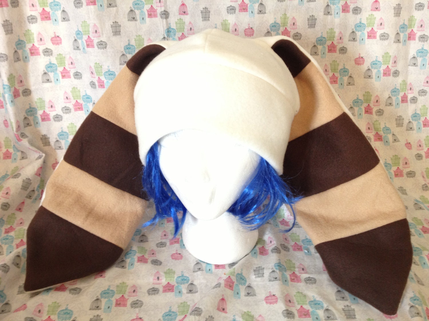 Handgemachte Lemur Mit Riesenohren Inspiriert Fleecemütze von thepinkcastle