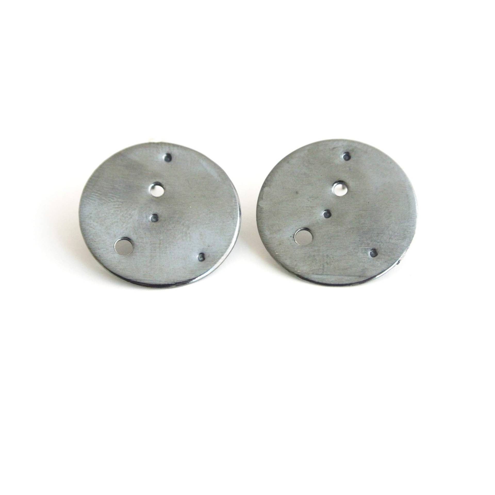 Krebs Sternzeichen Konstellation Sterling Silber Disc Ohrringe Krebs Sternzeichen Konstellation Sterling Silber Disc Ohrringe von thepinklocket