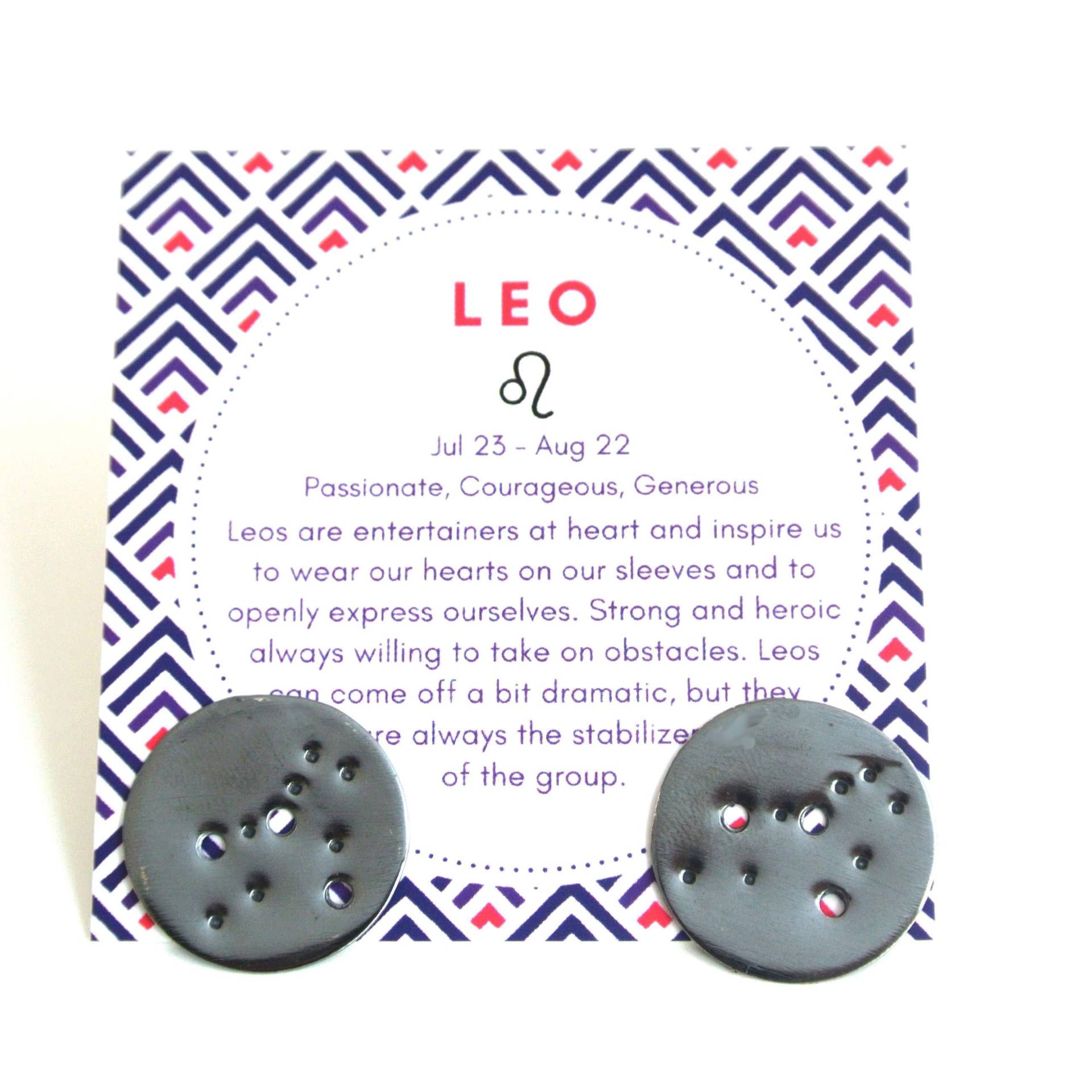 Leo Sternzeichen Konstellation Argentium Silber Ohrringe, Nickelfrei, Hypoallergen Leo Sternzeichen Konstellation Argentium Silber Ohrringe, Nickelfrei, Hypoallergen von thepinklocket