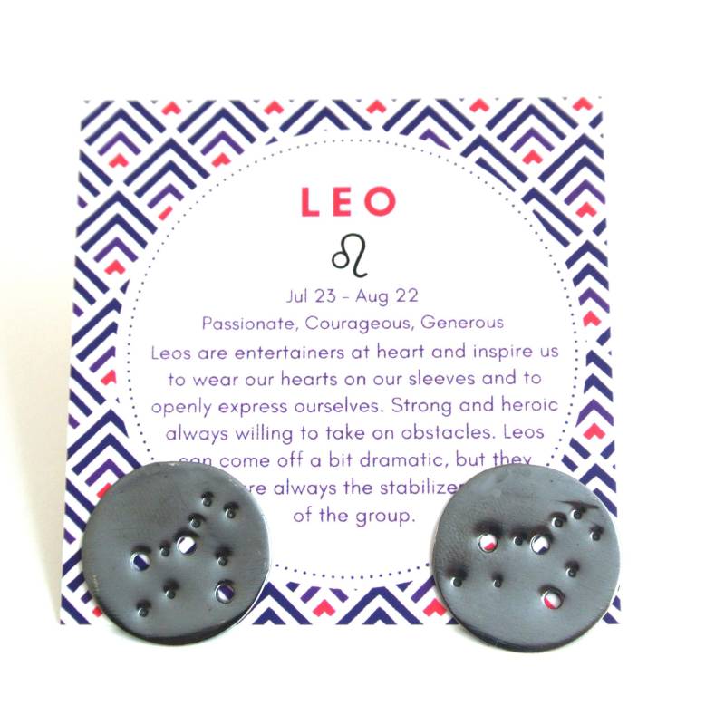 Leo Sternzeichen Konstellation Argentium Silber Ohrringe, Nickelfrei, Hypoallergen Leo Sternzeichen Konstellation Argentium Silber Ohrringe, Nickelfrei, Hypoallergen von thepinklocket