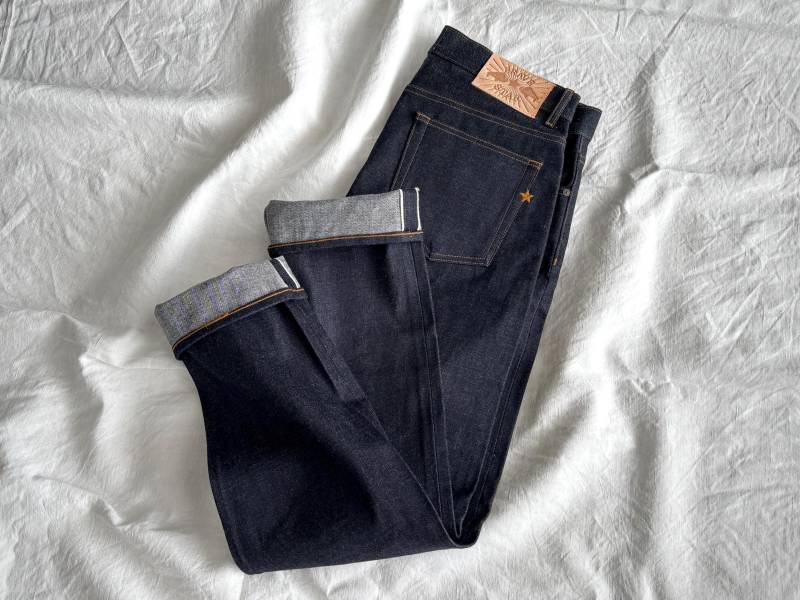 Herren Brave Star Usa Slim Straight Selvedge Denim Navy Jeanshose Hose - American Heritage Fashion -Größe 36 von thepuregarb