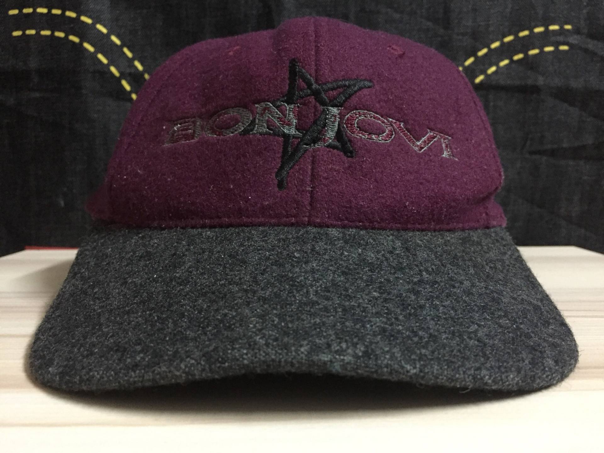 Selten Vintage 90Er Jahre Bon Jovi Band Spell Out Embroidery Cap Mützen von thepurixvintage
