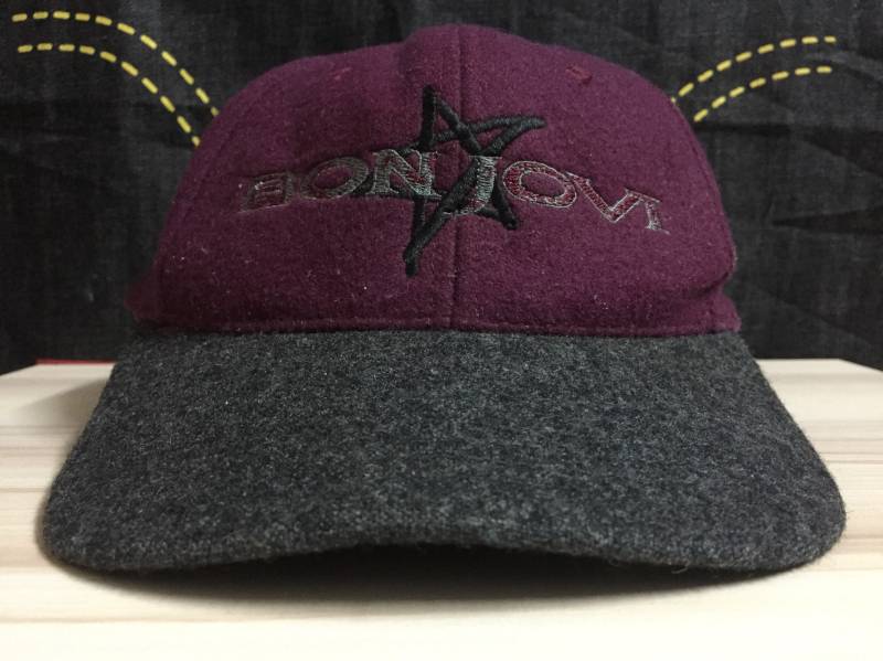 Selten Vintage 90Er Jahre Bon Jovi Band Spell Out Embroidery Cap Mützen von thepurixvintage