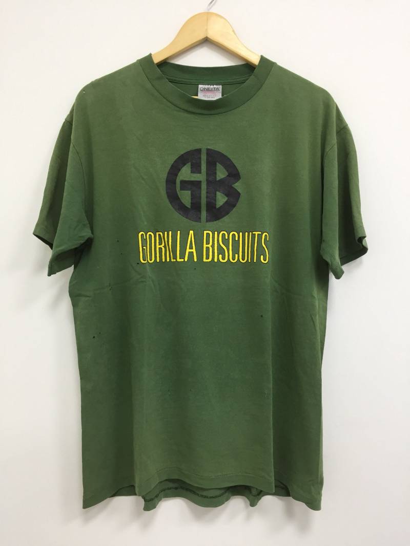 Selten Vintage Gorilla Kekse Band Shirt Größe Punk Kleinere Gefahr Warzone Jugend Von Heute von thepurixvintage