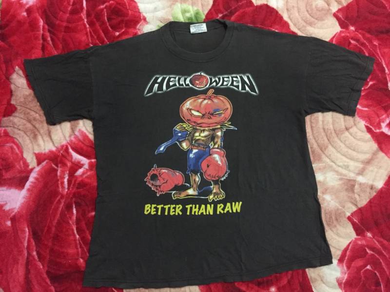 Selten Vintage Helloween Band T-Shirt Größe Besser Als Rohe World Tour Power Metal Geschwindigkeit Genre Iron Maiden Garay Blind Guardian von thepurixvintage
