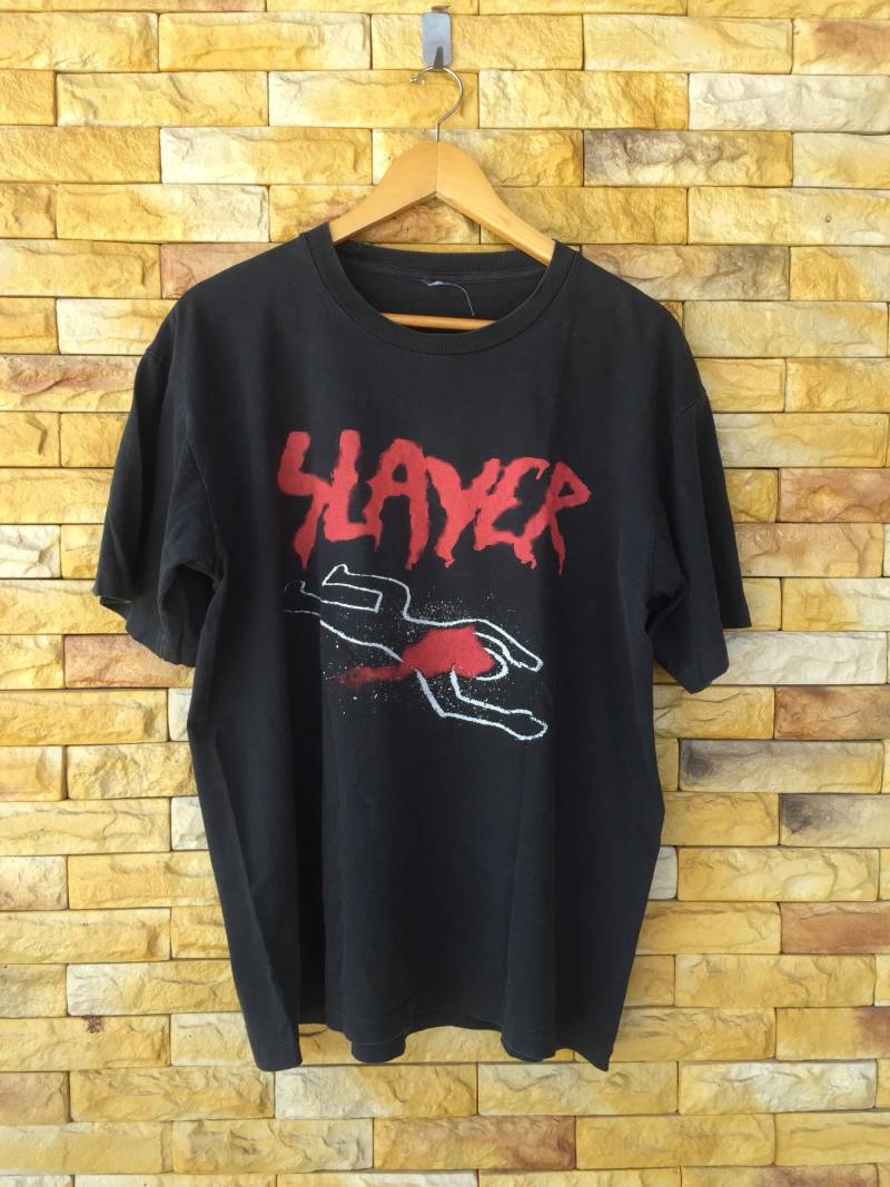 Vintage 90Er Jahre Slayer Band Shirt Mittlere Größe Nicht Quer Über Album von thepurixvintage