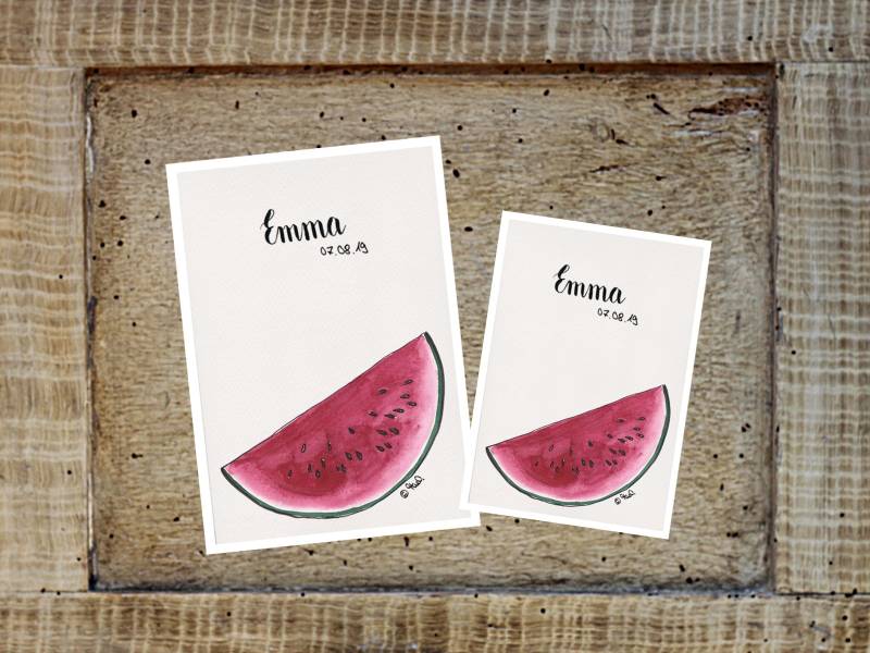 U-Heft-/Reise-/Impfpasshülle Wassermelone U-Heft-/Reise-/Impfpasshülle Wassermelone von theresiahaussner