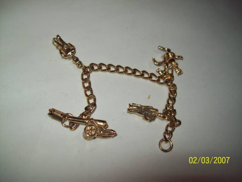 Vintage Damen/Jrs Teens 5, 5" Kette Kostüm Schmuck Armband-Mixed Wild West Cowboy Charms von therex10Vintage
