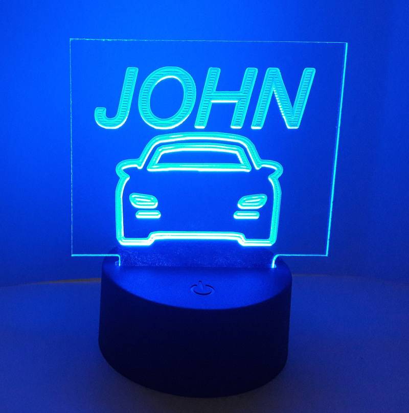 Custom Name Rgb Autoschild Acryl Graviertes Mitfahrlicht von theridesharesign