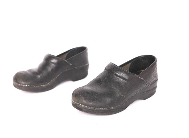 Vintage Leder Plateau Dansko Clogs Grunge Damen Gr. 7.5 90Er Jahre Chunky Schuhe - Kostenloser Versand von thesidewalkendsshoes