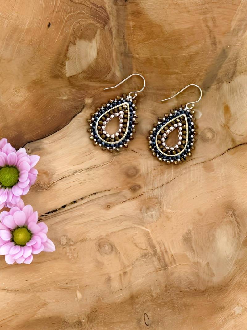 Tropfen-Perlenohrringe - Ein Allrounder Handgefädelt, Myjuki, Glasschliff, Swarovski Perlen, Boho, Fädelohrringe Tropfen-Perlenohrringe - Ein Allrounder Handgefädelt, Myjuki, Glasschliff, Swarovski Perlen, Boho, Fädelohrringe von thesoulpiecefactory