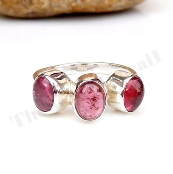 Roter Granat Ring, 925 Sterling Silber, Multi Stein Designer Frauen Künstler Statement Boho Geschenk Für Sie von thestoneappeal1