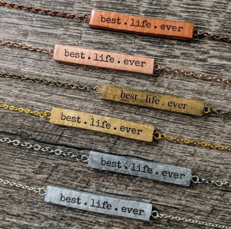 Best Life Ever Personalisierte Halskette Jw Taufe Geschenk Best Life Ever Personalisierte Halskette Jw Taufe Geschenk von theswych