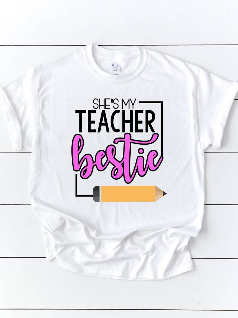 Sie Ist Mein Lehrer Bestie | Rechts Nach Links - Kurzarm Unisex T-Shirt/Shirts Passenden Buddy Tag Geschenke Für Sie Ist Mein Lehrer Bestie | Rechts Nach Links - Kurzarm Unisex T-Shirt/Shirts Passenden Buddy Tag Geschenke Für von theteacherhut