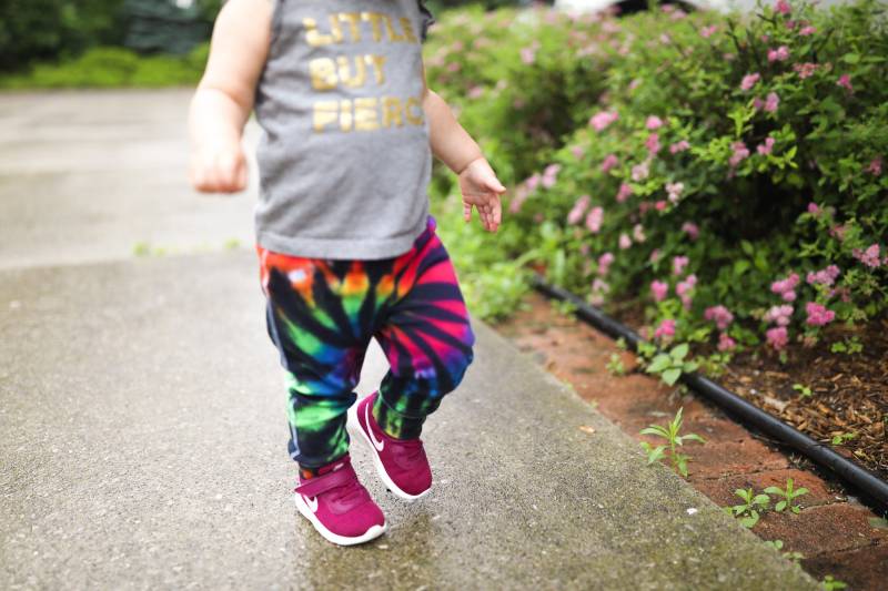 Tie Dye Baby Jogger - Leggings Bio Baumwolle Hose Krawattenfarbstoff Kinder Größen 0-3 18-24 Monate von thetiedyehippie